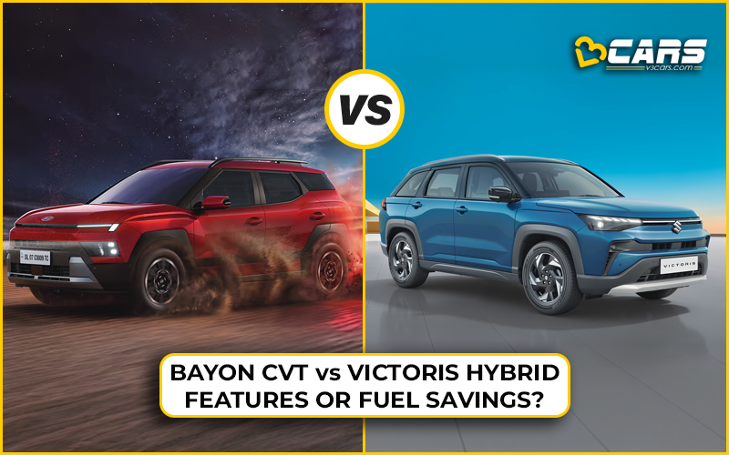 Bayon HX8 CVT vs Victoris VXI Hybrid - Features And Running Costs Compared
