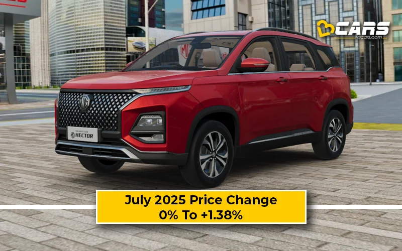 #FirstSpot – MG Hector 2025 Price Change — Hiked By Up To 30k