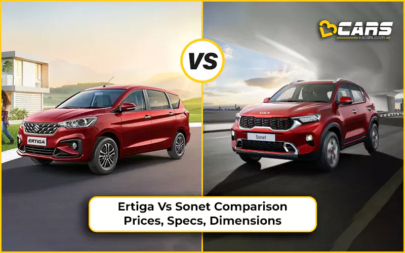 Maruti Suzuki Ertiga vs Kia Sonet