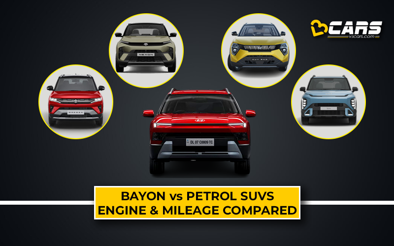 Hyundai Bayon vs Nexon And XUV 3XO - Specs And Mileage