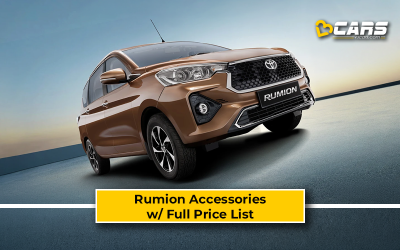 2026 Toyota Rumion Official Accessories & Prices
