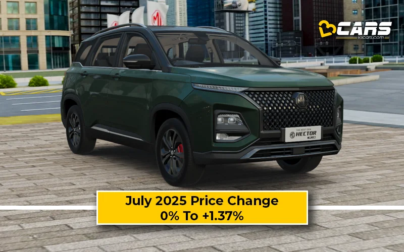 MG Hector Plus 2025 Price Change — Hiked By Up To 30k