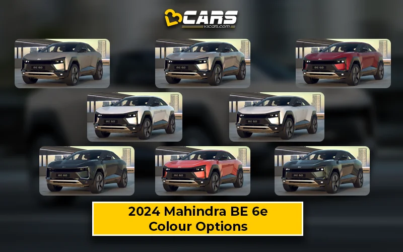 2025 Mahindra BE 6e Variant-wise Colour Options