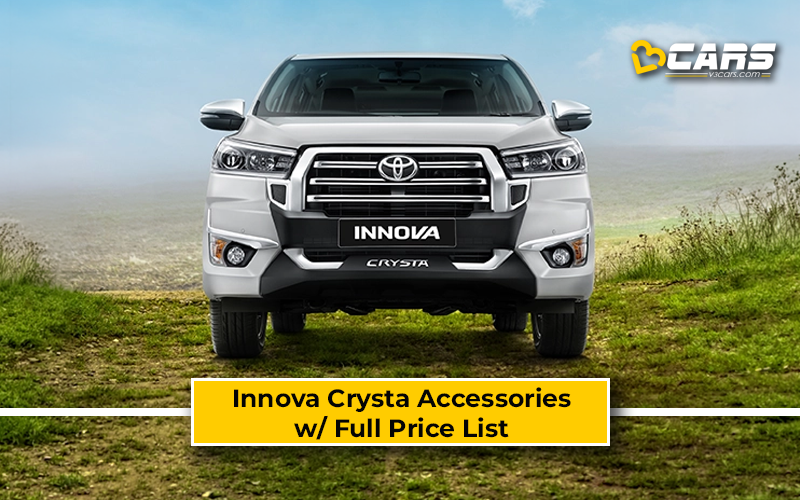 2026 Toyota Innova Crysta Official Accessories & Prices