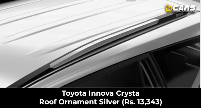 Toyota Innova Crysta Roof Ornament Silver (Rs. 13,343)
