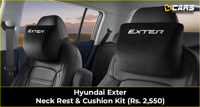 Hyundai Exter Neck Rest & Cushion Kit (Rs. 2,550)