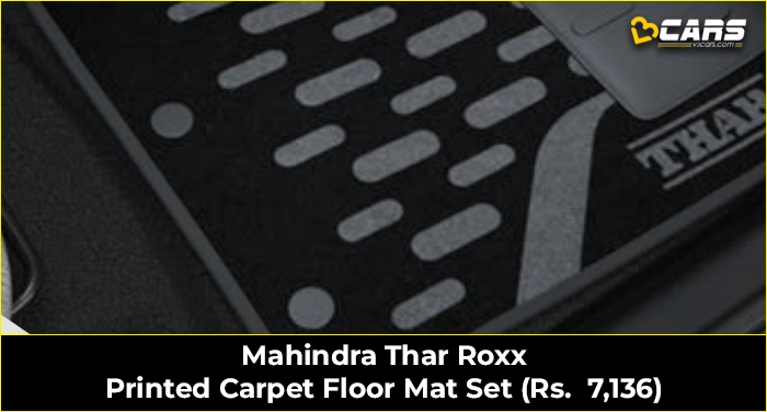 Mahindra Thar Roxx Printed Carpet Floor Mat Set