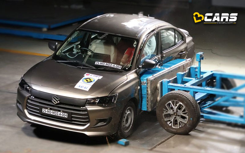2025 Maruti Dzire Scores Side Crash test