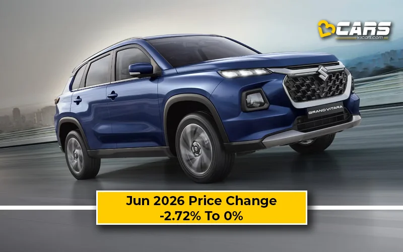 Maruti Suzuki Grand Vitara 2026 Jun Price Change — Dropped Up To 39k