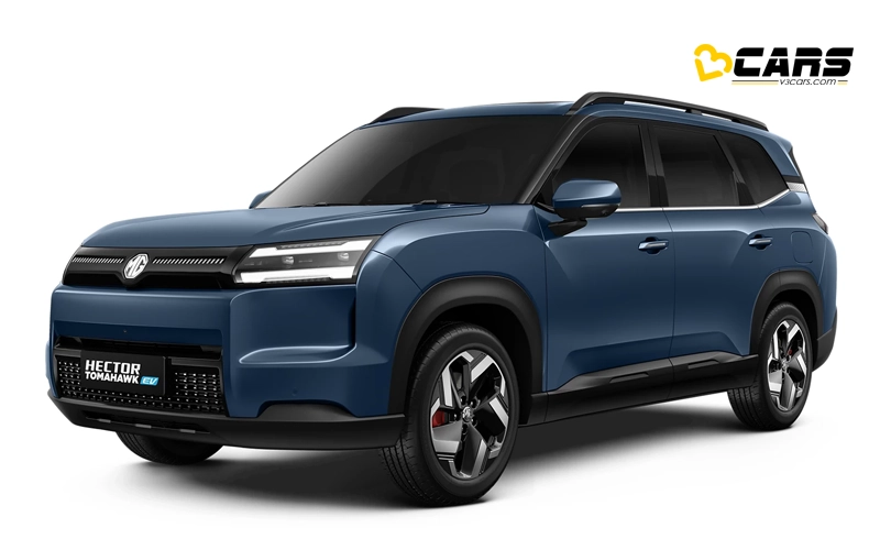 MG Hector Tomahawk EV Blue Colour