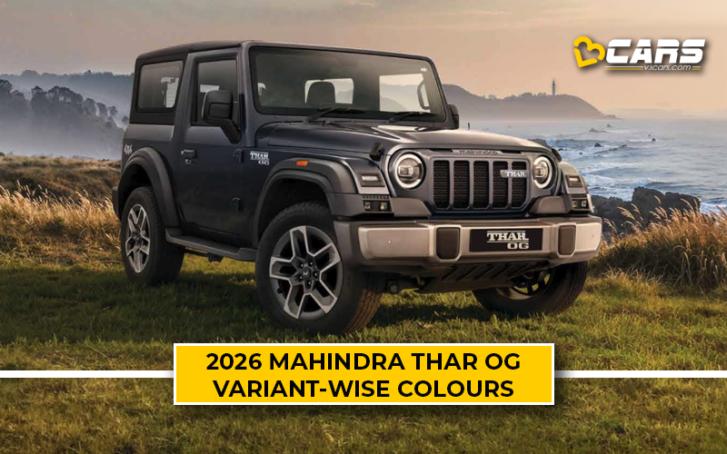 2026 Mahindra Thar OG Variant-Wise Colours (All Powertrains)