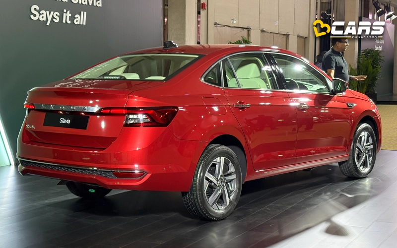 2026 Skoda Slavia Facelift Rear Quarter Exterior Design