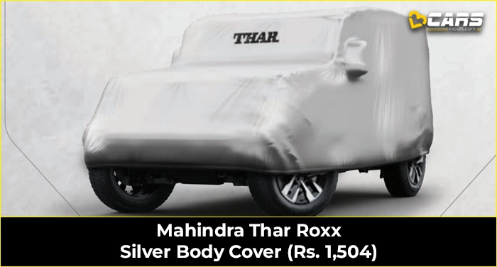Mahindra Thar Roxx Silver Body Cover