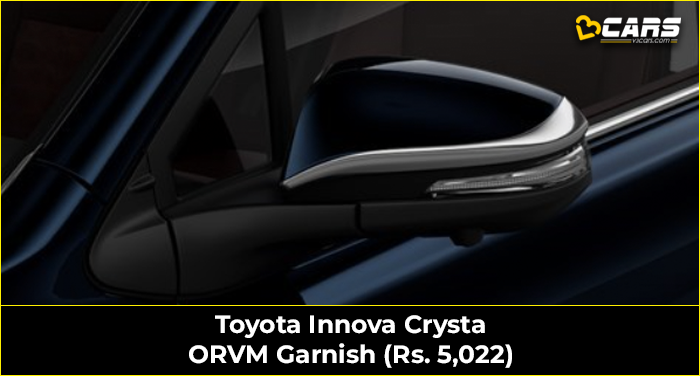 Toyota Innova Crysta ORVM Garnish (Rs. 5,022)