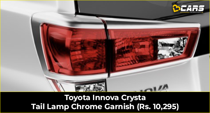 Toyota Innova Crysta Tail Lamp Chrome Garnish (Rs. 10,295)
