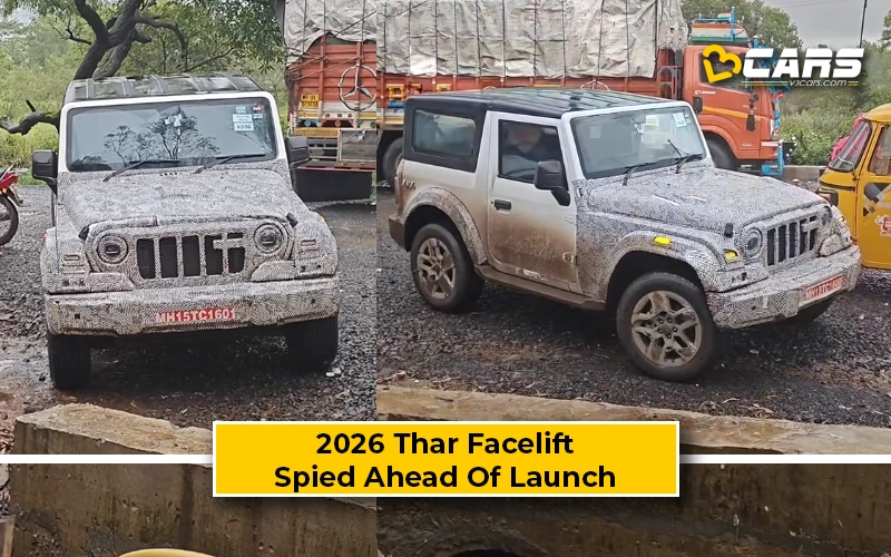 2026 Mahindra Thar 3 Door Facelift Spied Ahead Of Launch