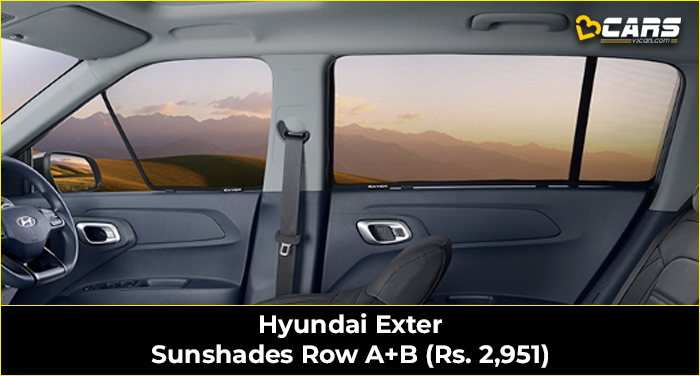 Hyundai Exter Sunshades Row A+B (Rs. 2,951)