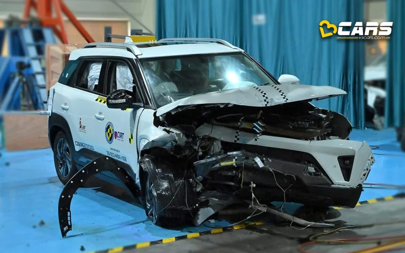 2026 Maruti Brezza Bharat NCAP Safety Rating Front Impact Test