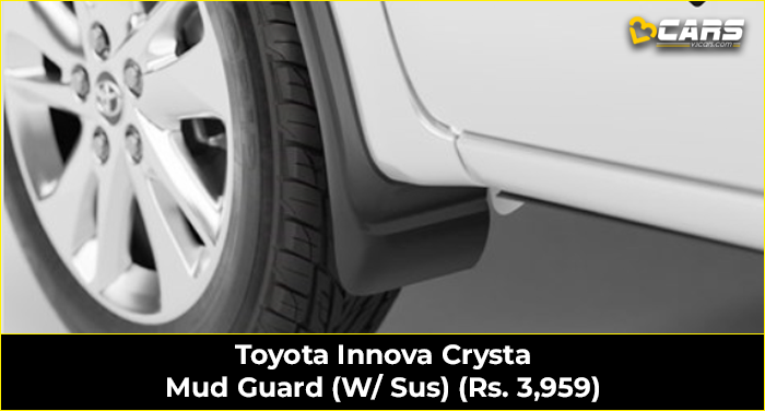 Toyota Innova Crysta Mud Guard (W/ Sus) (Rs. 3,959)