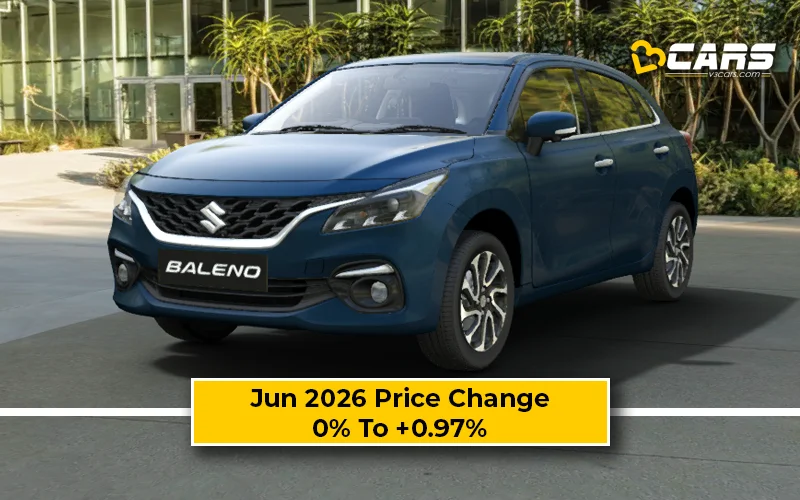 Maruti Suzuki Baleno 2026 Jun Price Change — Hiked Up To 7.5k