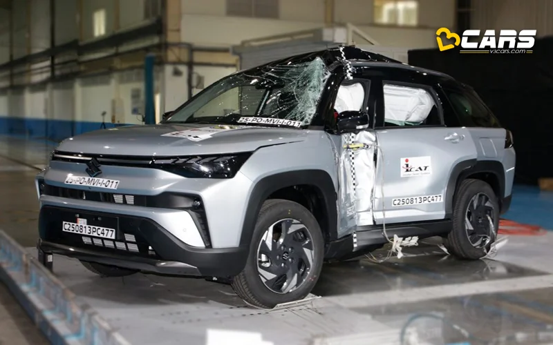 2025 Maruti Suzuki Victoris Side Crash Test Bharat NCAP Safety Rating