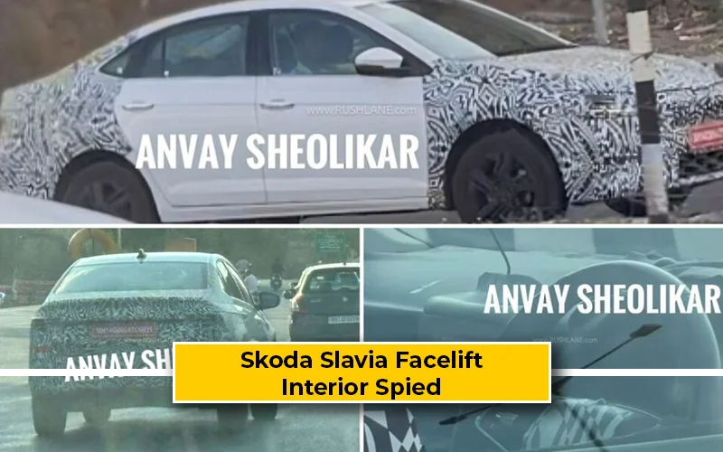 2026 Skoda Slavia Facelift Interior Spied Ahead Of Launch