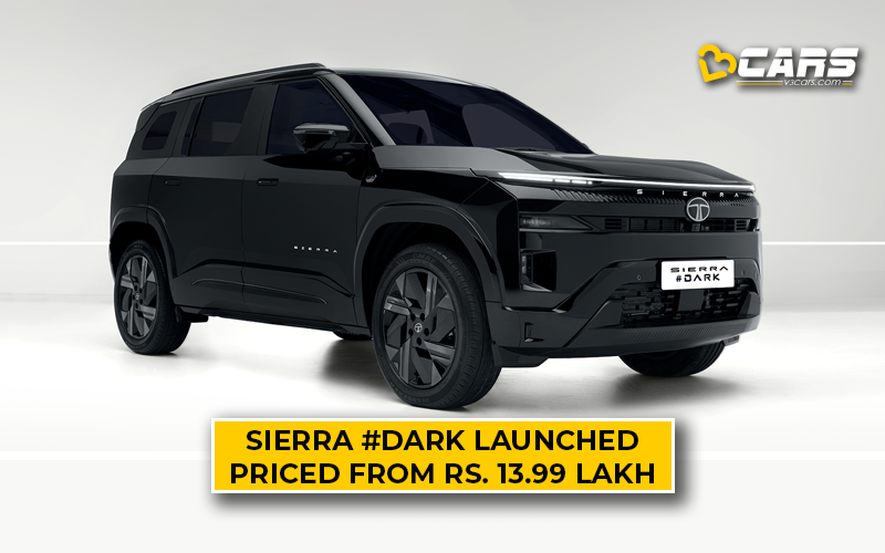 Tata Sierra Dark Edition Price List, Variants And Features