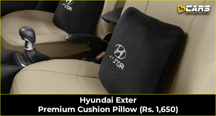 Hyundai Exter Premium Cushion Pillow (Rs. 1,650)