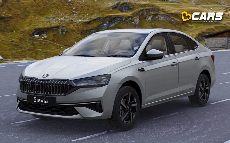 2026 Skoda Slavia Facelift Silver Colour