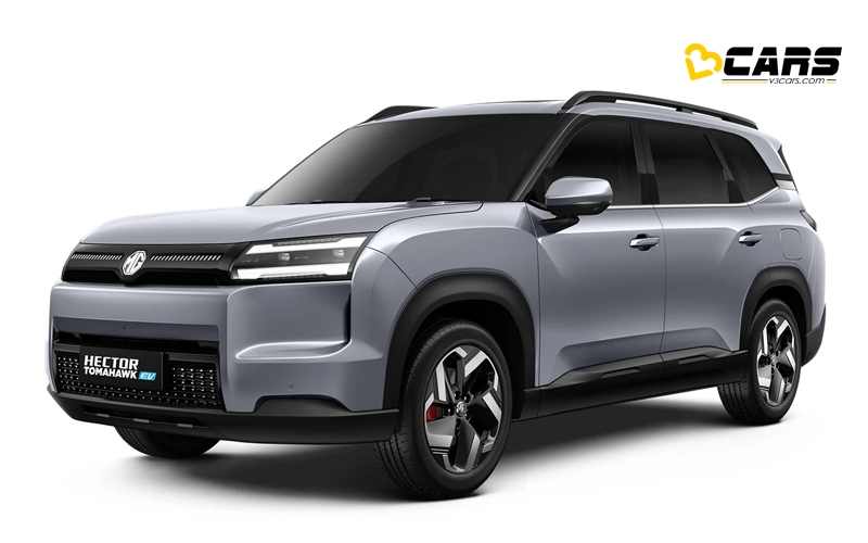 MG Hector Tomahawk EV Silver Colour