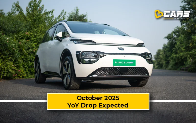Windsor EV & MG Likely To See A Considerable YoY Drop In Oct 2025