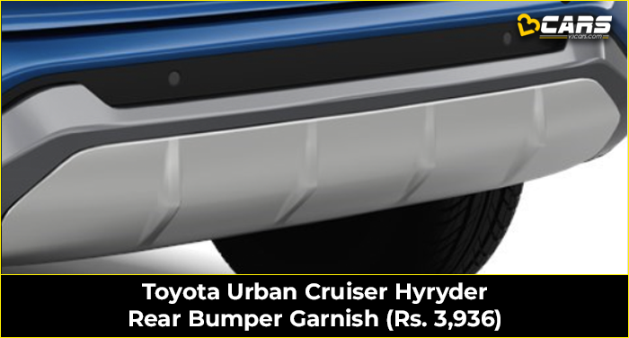 rear bumper garnish