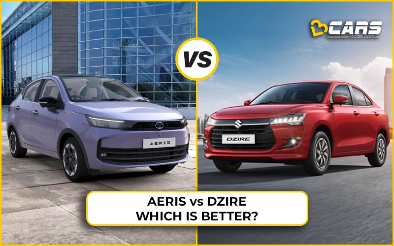 Tata Aeris vs Maruti Dzire - Price, Mileage, Specs, Features