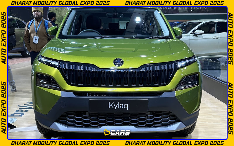 286738skoda kylaq showcased auto expo 2025 exterior