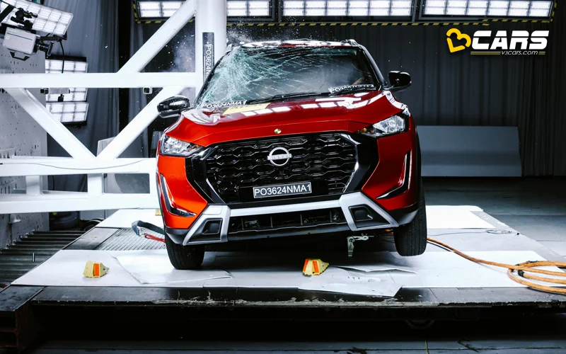 2025 Nissan Magnite Pole Impact test