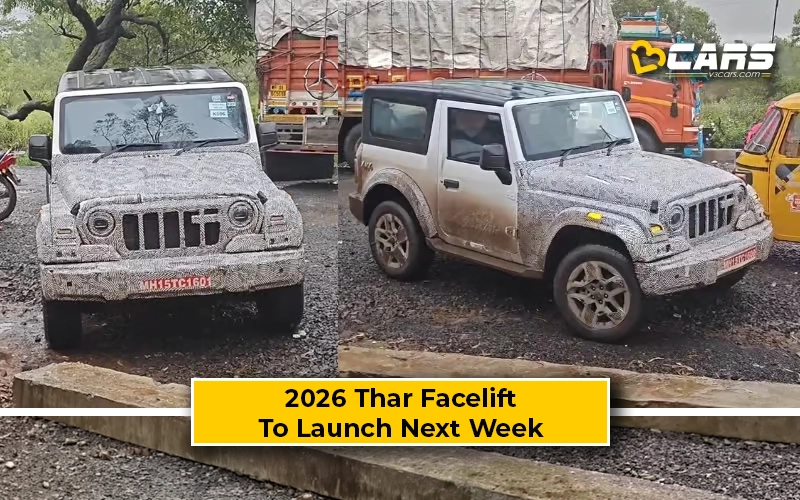 2026 Mahindra Thar 3-Door Facelift Launch On September 22