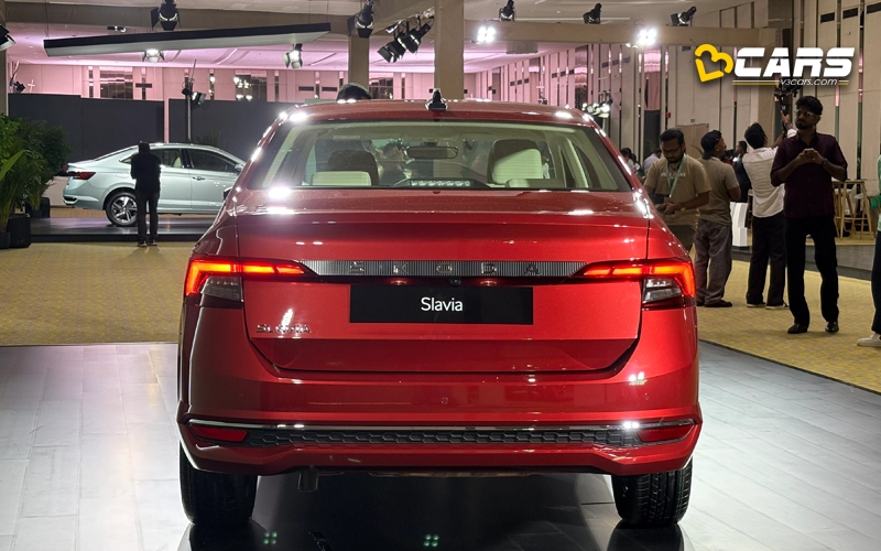 2026 Skoda Slavia Facelift Rear Exterior Design