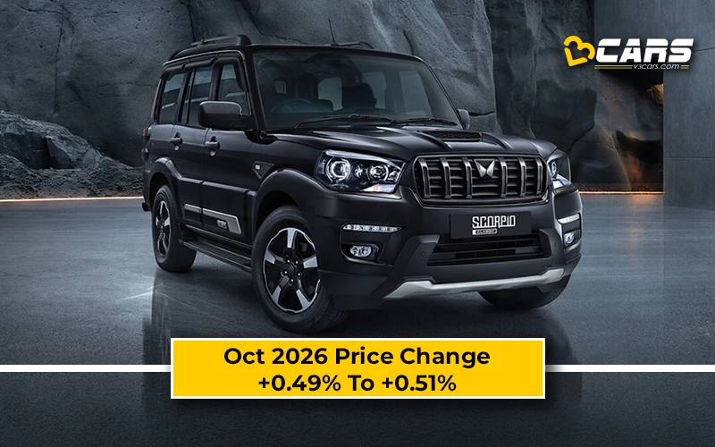 Mahindra Scorpio Classic 2026 Oct Price Change — Hiked By Up To 8.5k