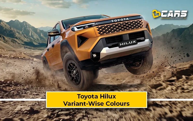 2026 Toyota Hilux Variant-Wise Colours (All Powertrains)