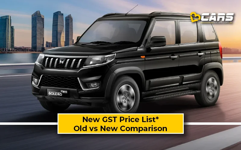 Mahindra Bolero Neo — New GST Rate List