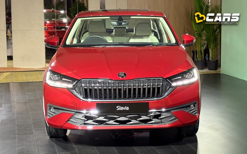 2026 Skoda Slavia Facelift Front Exterior Design