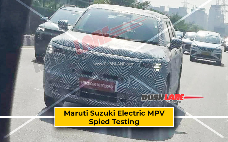 New Maruti Electric SUV Spied – 3-Row Electric MPV Likely