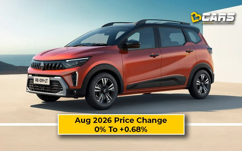 Renault Triber 2026 Aug Price Change — Hiked Up To 5K