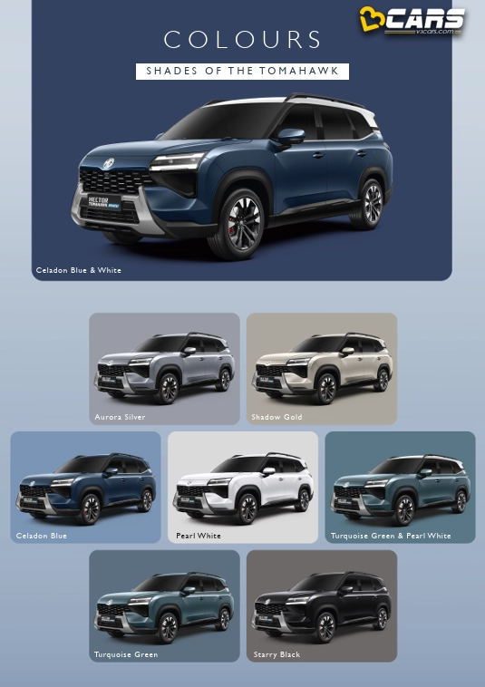 2026 MG Hector Tomahawk PHEV Colour Options