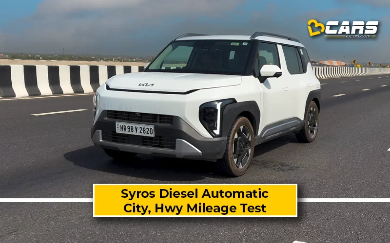 Kia Syros Turbo Diesel-AT Actual City, Highway Mileage Test