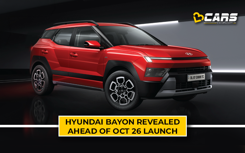 Hyundai Bayon Revealed Ahead Of October 26 Launch; Bookings Open