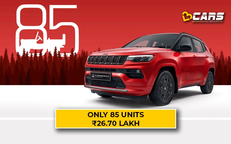 Jeep Compass 85th Anniversary Edition Price, Features