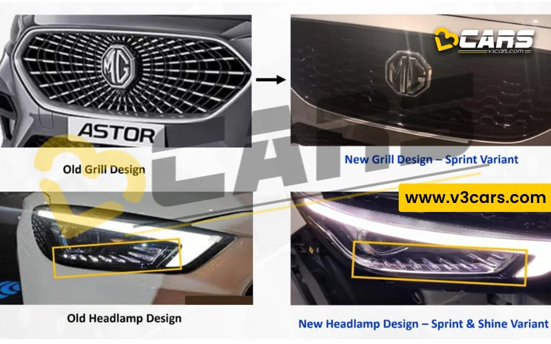 MG Astor, ZS EV Base Variants Design Features