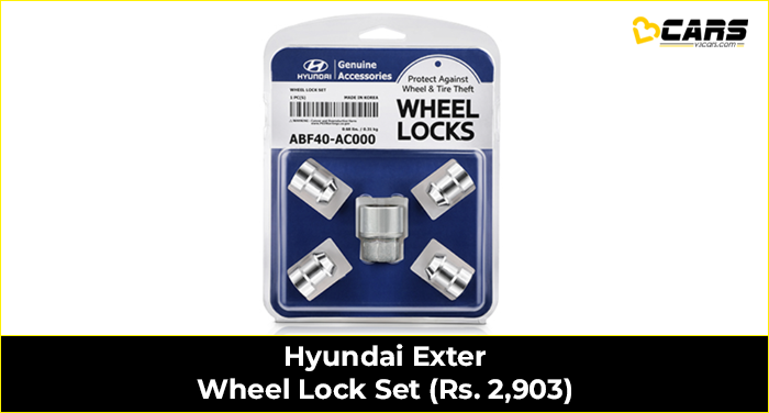 Hyundai Exter Wheel Lock Set (Rs. 2,903)