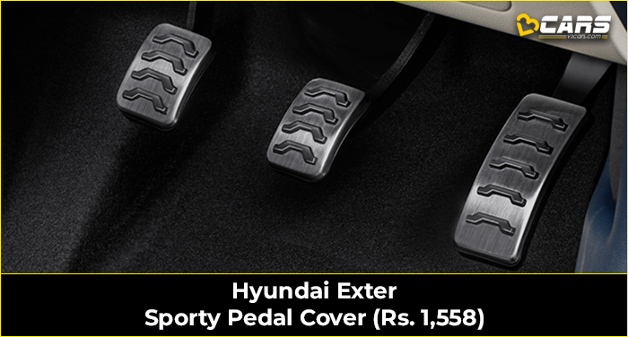 Hyundai Exter Sporty Pedal Cover (Rs. 1,558)